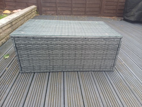 Rattan garden coffee table - rattan,