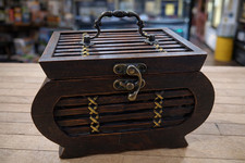 Vintage Wooden Tea Storage