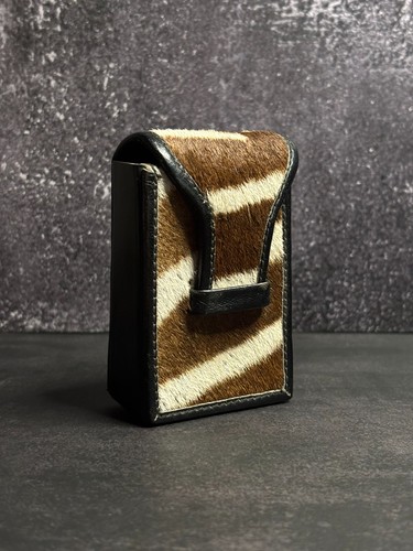 Vintage zebra hide leather - zebra,