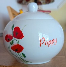Dunelm Poppy Sugar Pot with