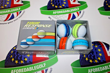 New 4 Pack Taylormade Tour Response Stripe Golf Balls
