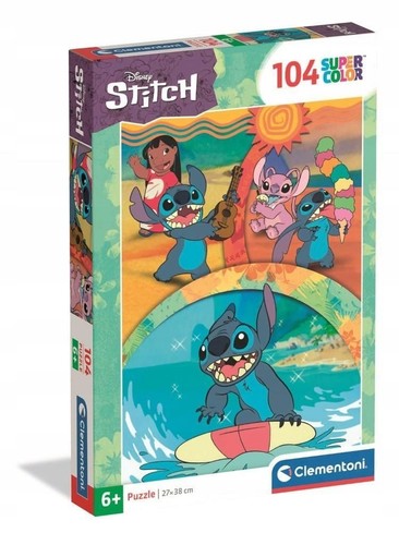 Clementoni puzzle 104pc disney - puzzle,