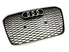 AUDI RS6 PLUS FRONT RADIATOR GRILLE GRILL GLOSSY BLACK 4G0853653H/J GENUINE OEM