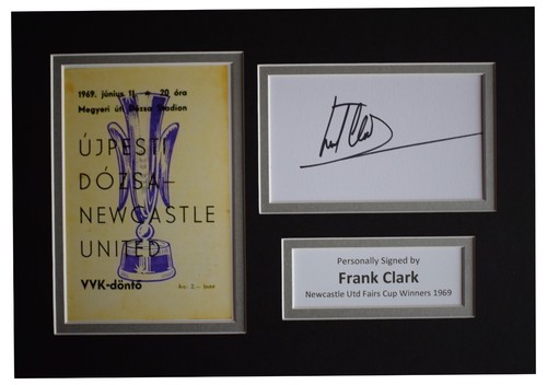 Frank clark signed autograph - clark,