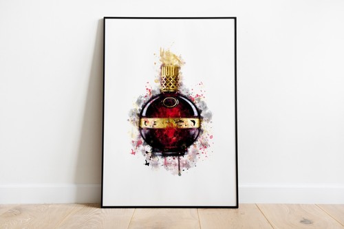 Watercolour splash red liquer - watercolour,