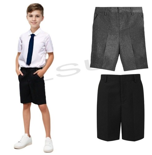 Boys smart school shorts slim - smart,