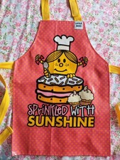Gorgeous Girls LITTLE MISS Sunshine Wipeable Apron Excellent Condition 5-6 Years