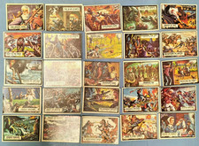 Topps 25 Civil War News Cards 1962 Fair Condition Printed in England