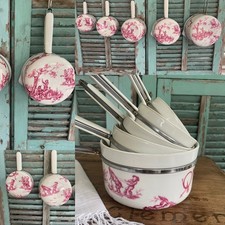 TOILE DE JOUY ALUMINITE FRUGIER PORCELAIN SAUCEPAN SET
