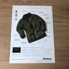 GUNS86 MAGAZINE ADVERT 12X9 BARBOUR BERWICK ENDURANCE JACKET