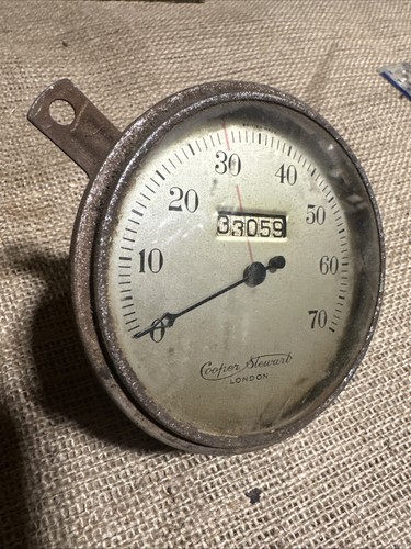 Vintage car speedometer cooper - vintage,
