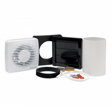 Xpelair DX100T 4" (100mm) Bathroom Extractor Fan with Window or Wall Kit Time...