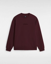Vans Essential Men's Relaxed Cotton Crew Neck Sweatshirt Maroon