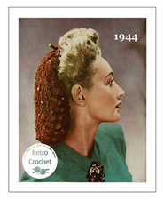 1940's Wartime Crochet Snood