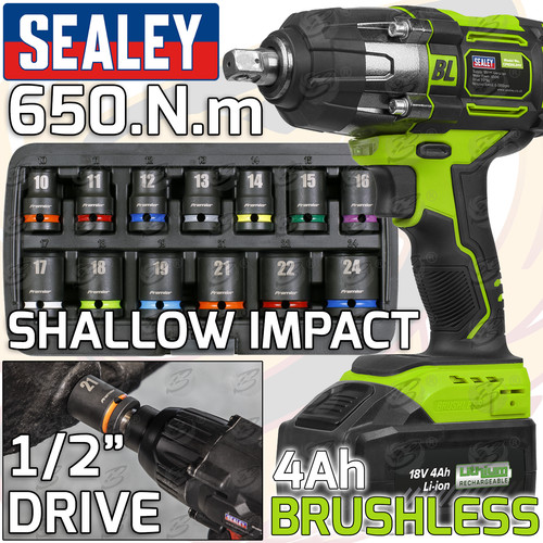 Sealey impact wrench brushless - sealey,