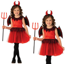 Girls Little Devil Costume