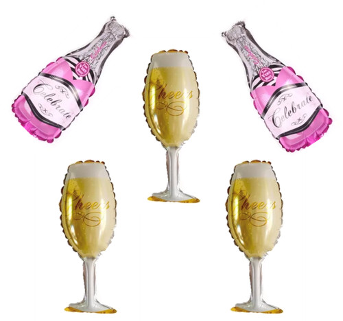 5pcs mix mini champagne bottle - 5pcs,