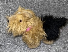 Tesco Yorkshire Terrier Dog, Puppy Plush Toy With Blue Bow 2009 ￼