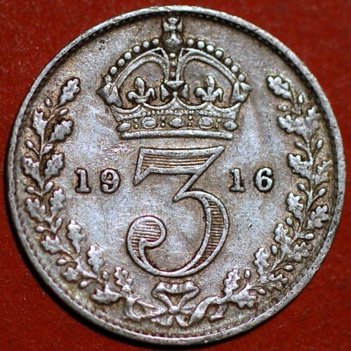 Great britain pence 1916 - britain, 3