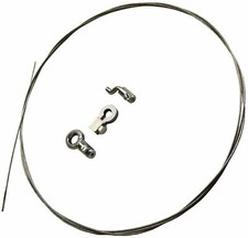 Inner Throttle Clutch Cable with Cable Ends Wire Stop Repair Kit for Lawnmowers