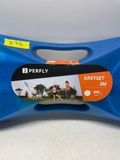 Pertly Badminton Easy Set 3 M Blue Carry Case 2 Rackets Shuttlecocks damage #276