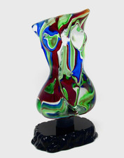 SIGNED Rare Huge Murano Art Glass Women Bust Torso Sculpture Mario Badioli