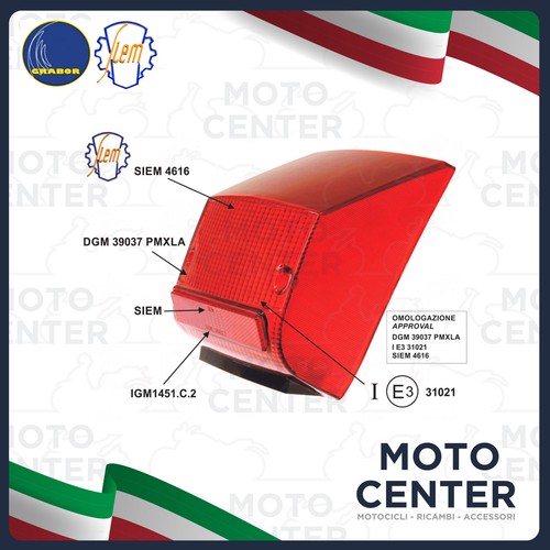 Glass taillight siem piaggio - taillight,