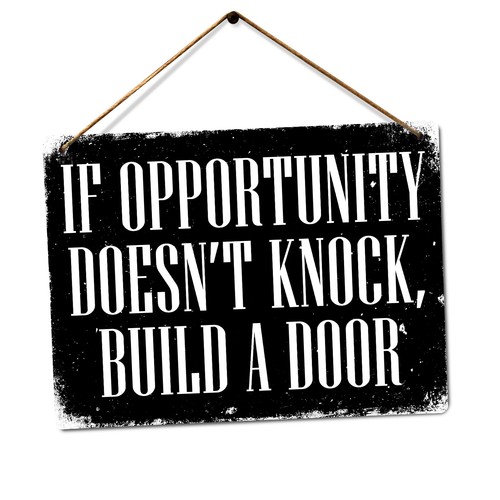 Metal wall sign - metal, if