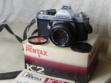 PENTAX K2 35mm Film SLR Manual Camera with Pentax-M 50mm F/2 SMC Lens  k1000