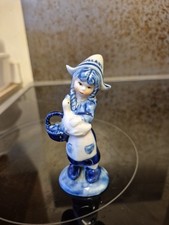 Delft Blue Holland Woman With
