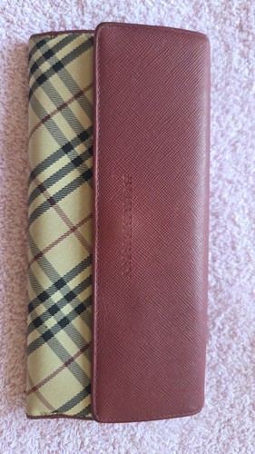 Burberry check long wallet - burberry,