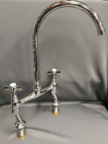 Chrome bridge mixer taps - bridge,