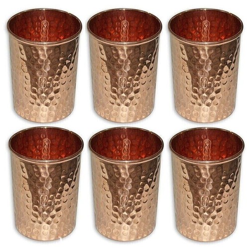 Hammered copper water - copper, cup