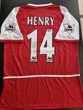 Arsenal 2002/04 Home Shirt Signed By INVINCIBLE Thierry Henry ACG CERTIFIED