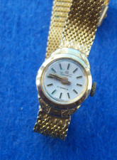 Vintage Ladies Concerta 17 Jewel Watch with Chain Mail Strap ~ Working