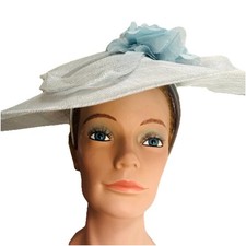 Vintage Wide Brim Hat with headband Weddings, Occasions, Races - VGC