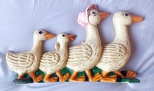 Vintage cast iron ducks - cast,