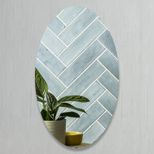 Oval Mirror Acrylic Wall