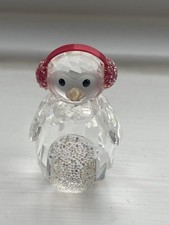 Swarovski Rocking Christmas Penguin Crystal Ornament Rare