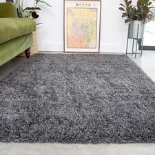 Non shed slate shaggy - non, rug