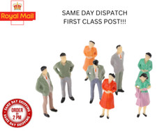 100 PCS 00 Gauge Model Railway Painted Train Street Figures / People Scale 1:75