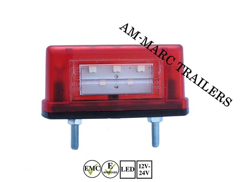 Number plate rear - number, led