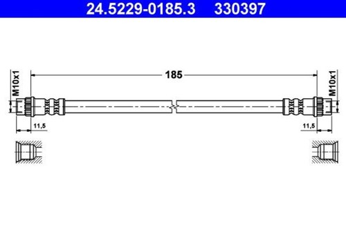 Brake hose ate fits - brake,