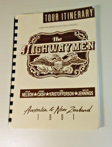 Highwaymen 1991 tour - 1991, itinerary