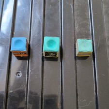 3 snooker /pool cue chalks 