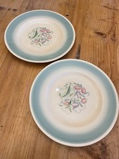 Two Susie Cooper 8” Side Plates “Dresden spray”