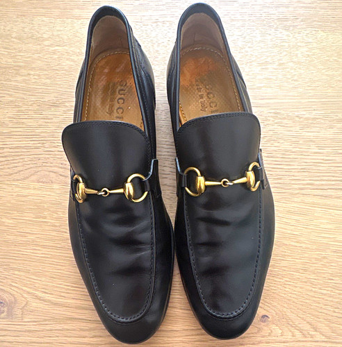 Men gucci black leather - gucci,