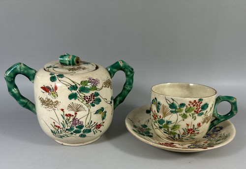 Antique kyo satsuma - kyo,