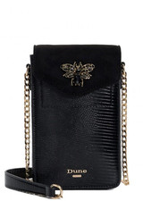 BNWT DUNE KINGLYO BLACK REPTILE BUG PHONE Crossbody & Dustbag £69.00