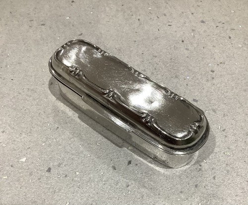 Antique sterling silver snuff - antique,